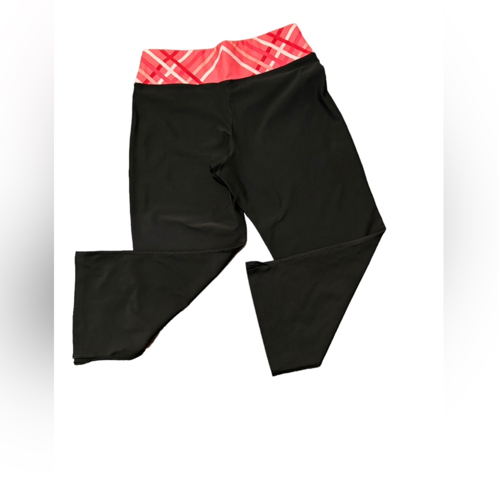 Nike dri fit workout capri pink women’s medium pink waist band lounge - Picture 2 of 14